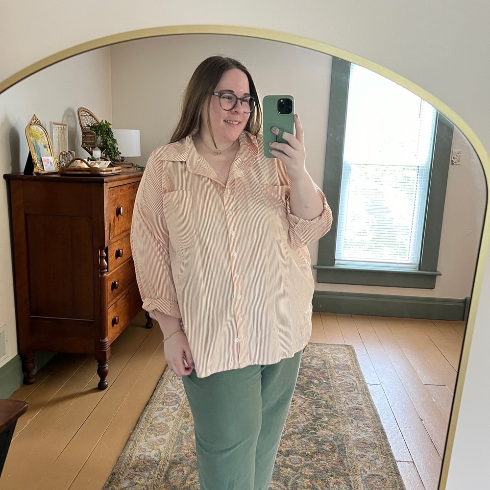3X Zenana Striped Button Up